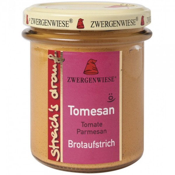Crema tartinabila Tomesan cu tomate si parmezan, fara gluten bio Zwergenwiese